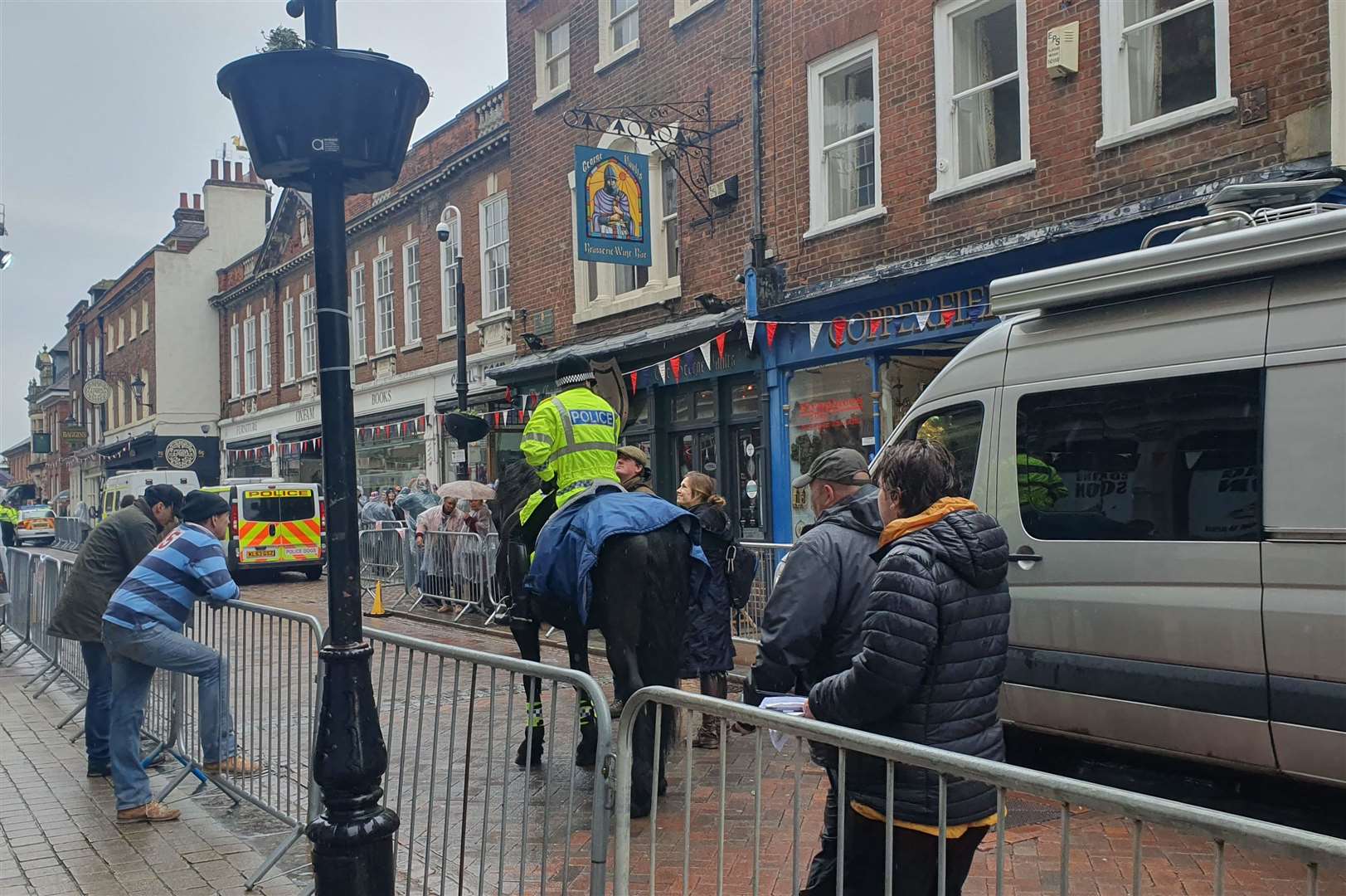 Netflix is filming in Rochester High Street for The Crown. Picture: Amy Treganna