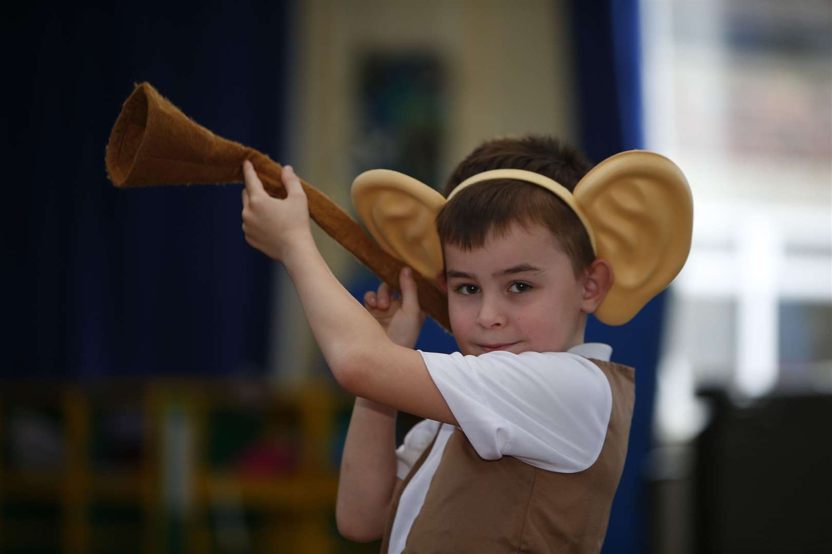 Children dressed up for World Book Day. Pictured is Max from Maple Class dressed as the BFG..Park Way Primary School, Park Way, Maidstone, ME15 7AH.Picture: Andy Jones. (7640540)