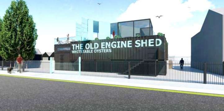 Plans for the new restaurant on the South Quay at Whitstable