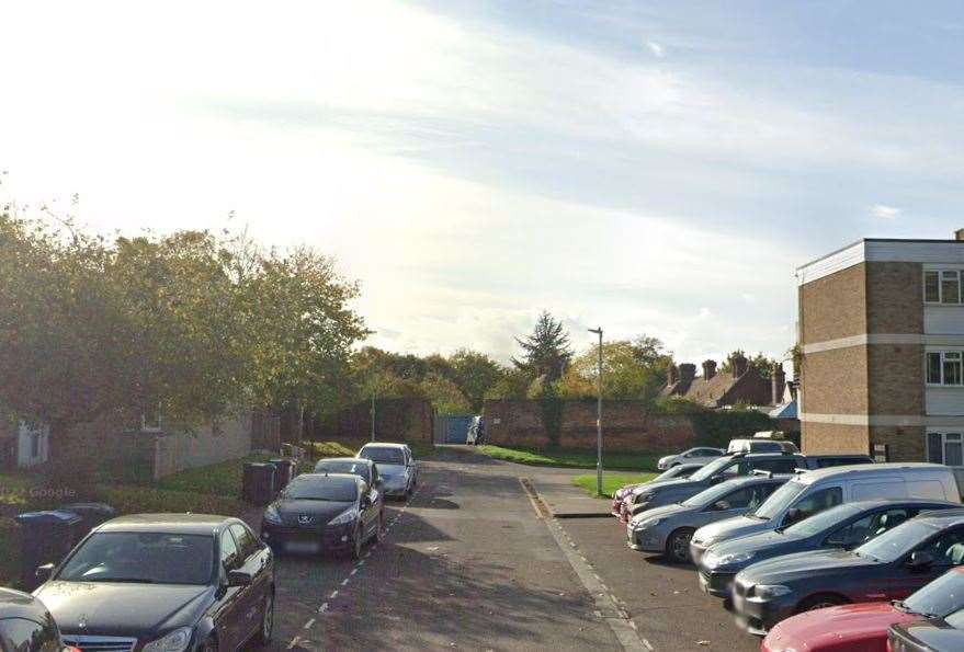The incident happened in Starle Close, Canterbury. Pic: Google
