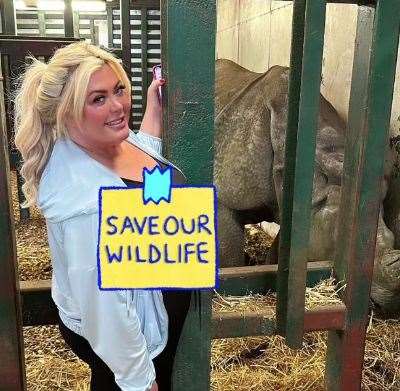 The Only Way is Essex star is urging anyone who sees animals being mistreated to report it. Picture: @gemmacollins on Instagram