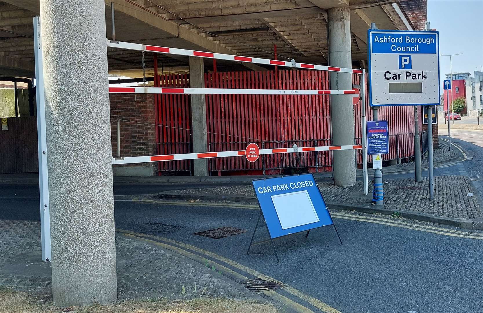 The council-run Edinburgh Road car park has been shut off since the summer