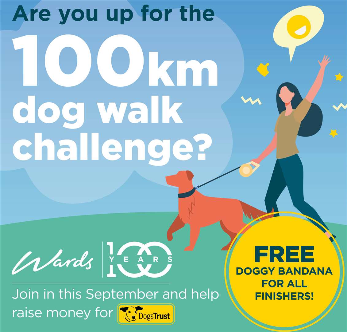 Join the Wards Dog Walk Challenge this month