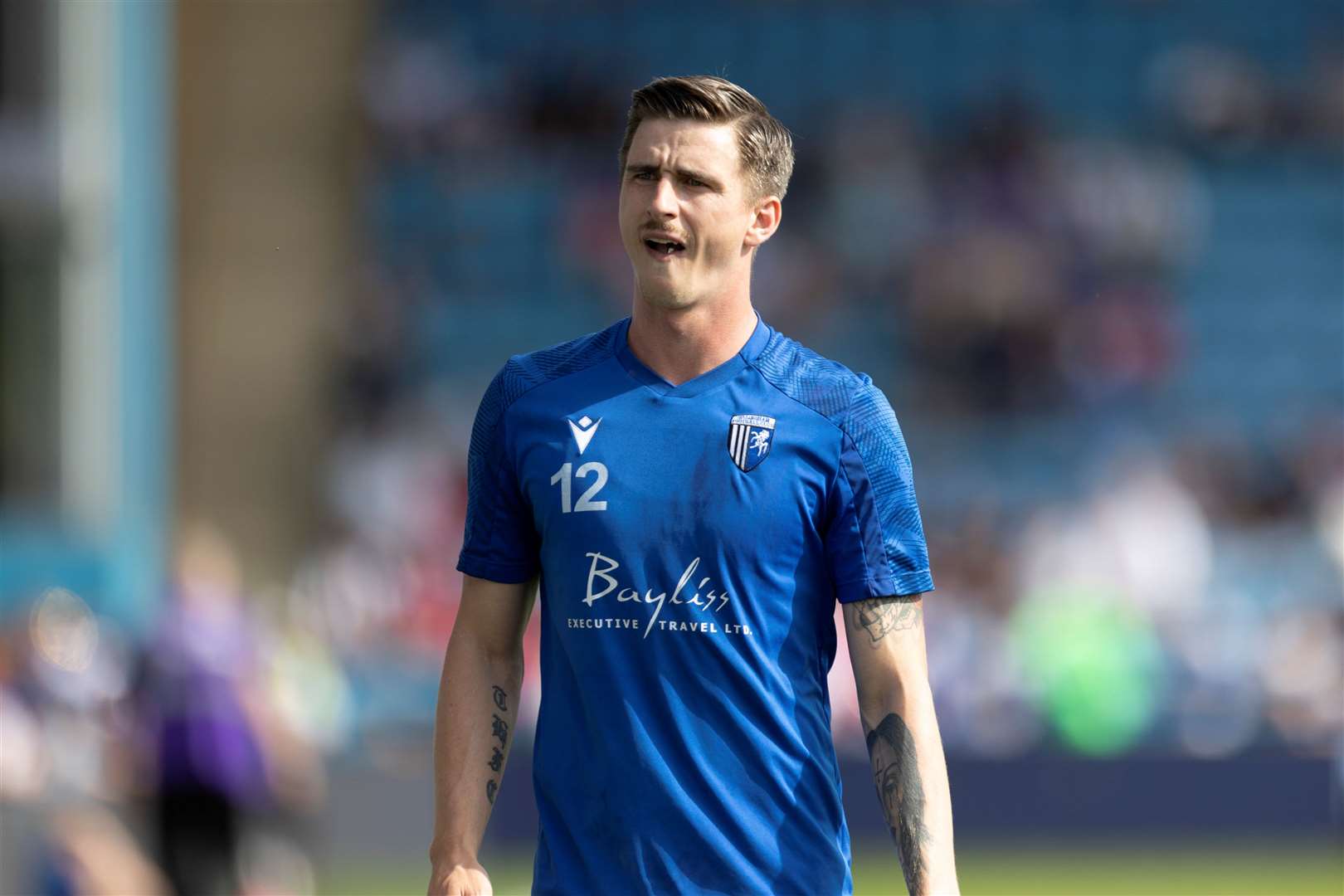 Oli Hawkins is back from injury and ready to make an impact for Gillingham Picture: @Julian_KPI