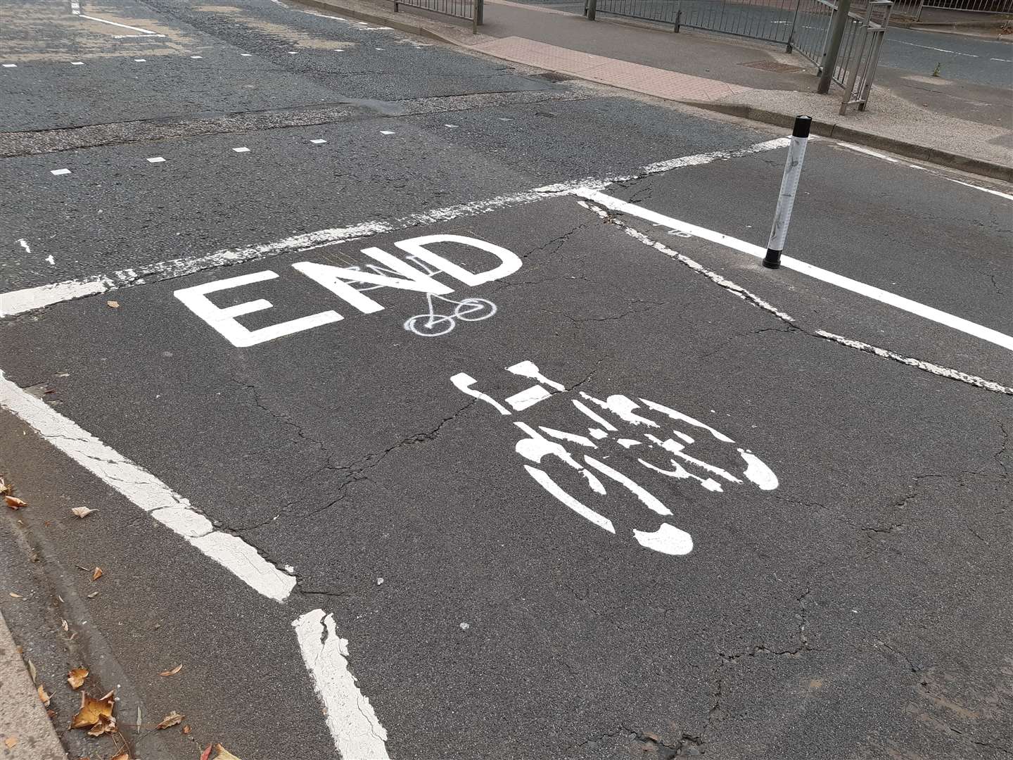 The cycle lane trial was due to run for up to 18 months, but has already ended
