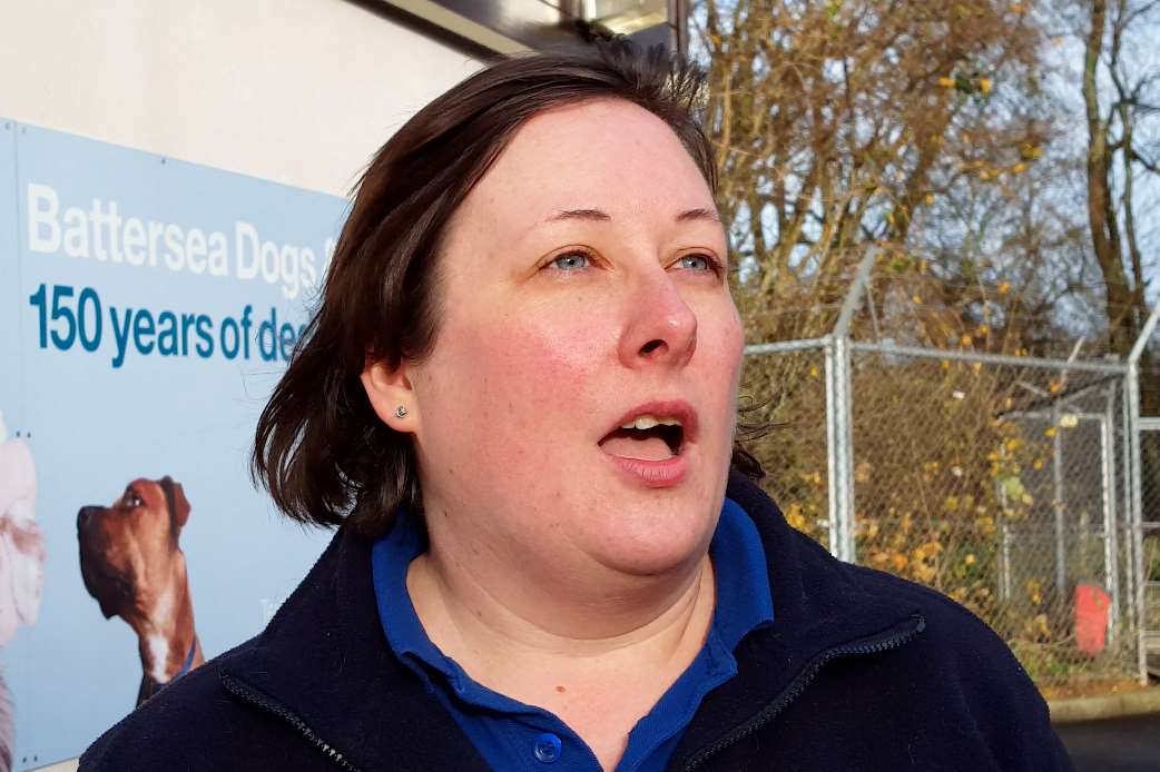 Michelle Bevan, rehoming and welfare manager at Battersea Dogs and Cats Home in Brands Hatch