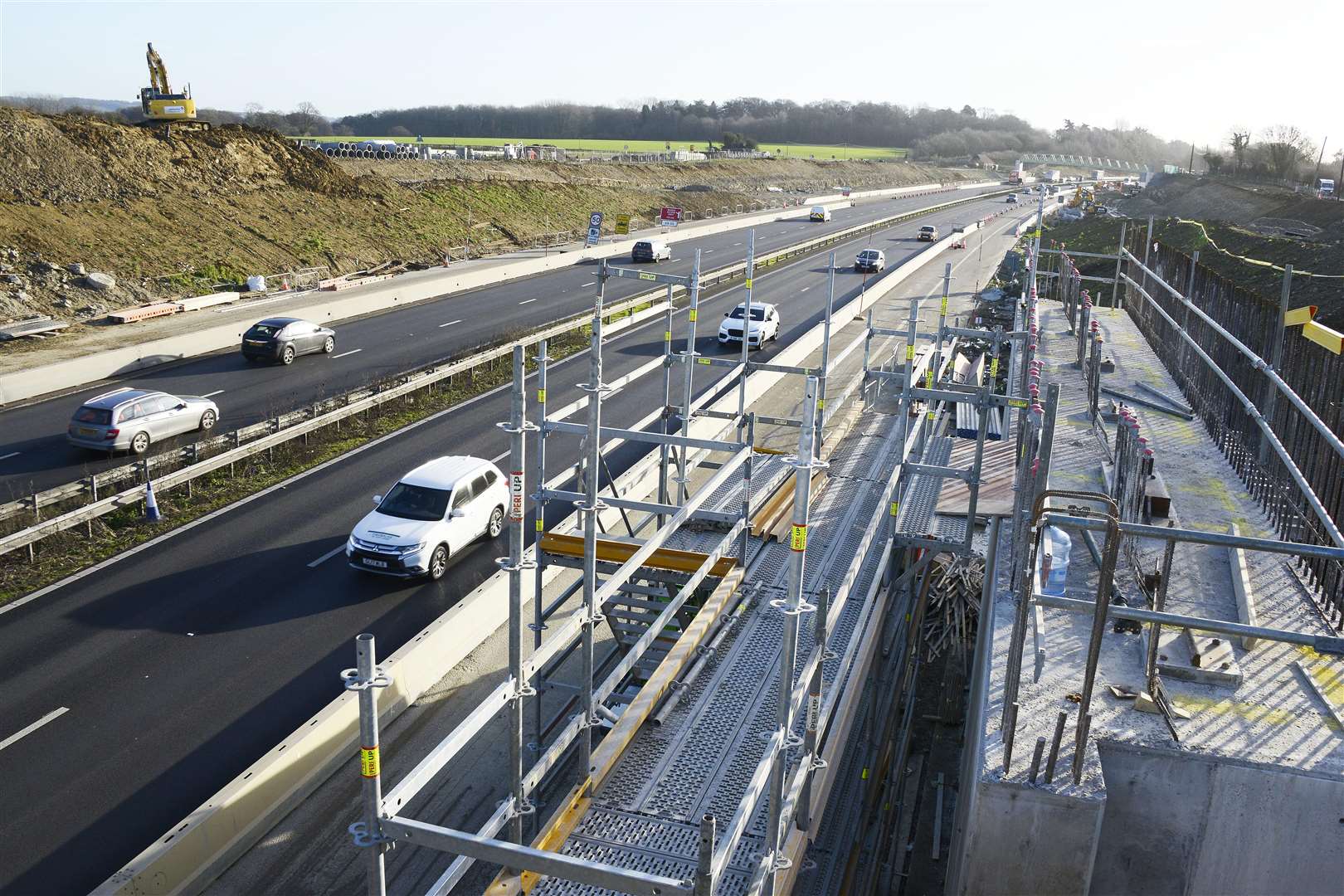 Ashford.The new M20 junction 10a taking shape.Picture: Paul Amos. (6386619)