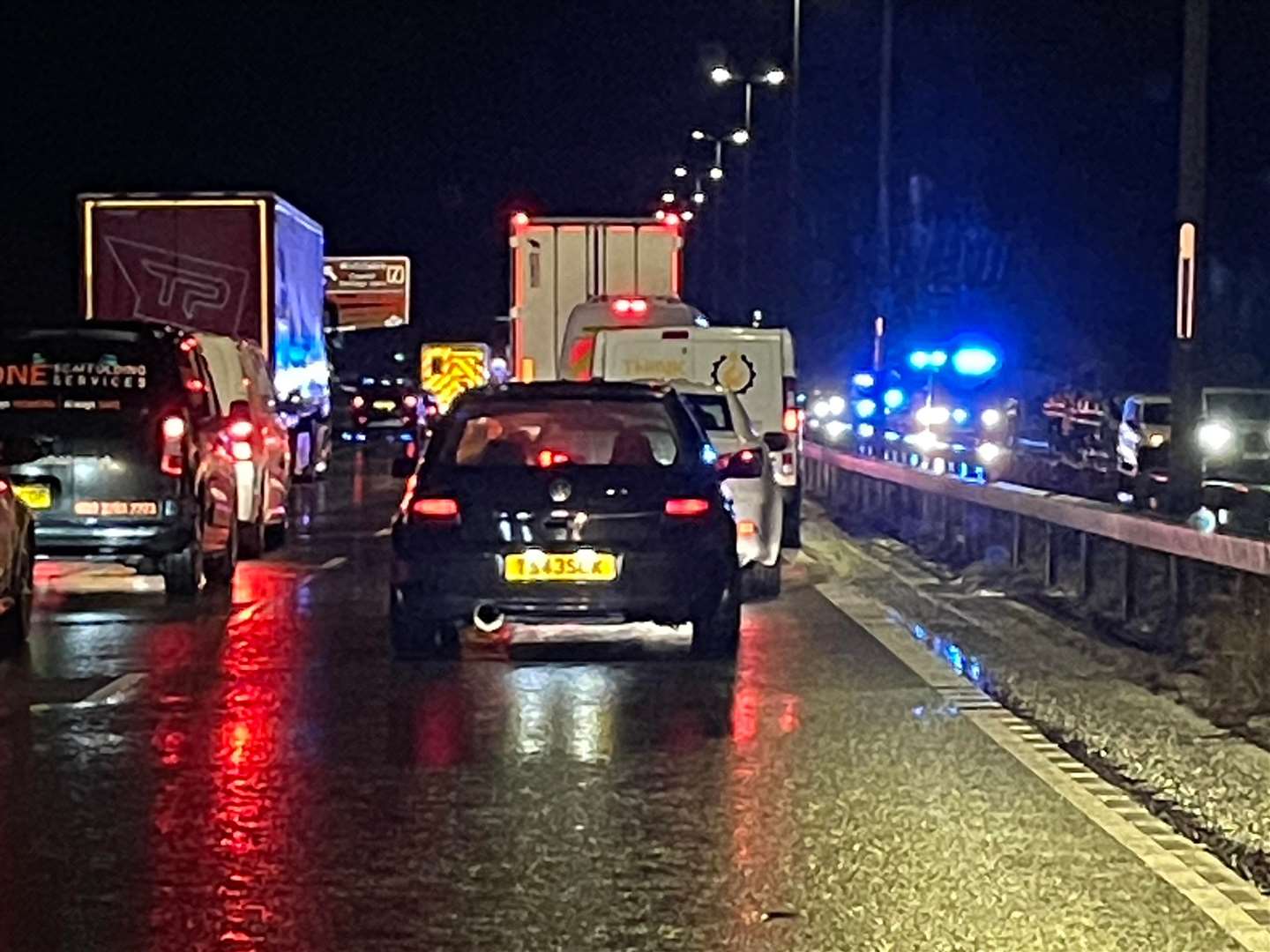A serious crash on the A299 Thanet Way happened this morning. Picture: Submitted