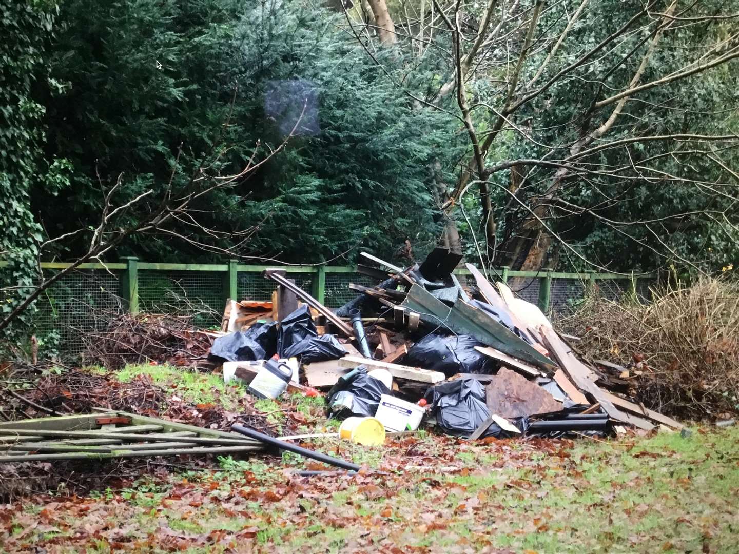 Piles of waste dumped at the site (5855146)