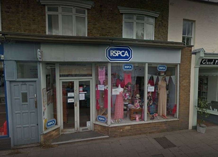 The incident happened at the RSPCA charity shop in Whitstable. Picture: Google Street View