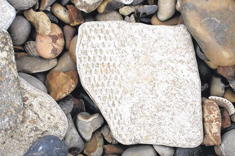Asbestos found washed up on Minster beach by Island resident, Barry Day