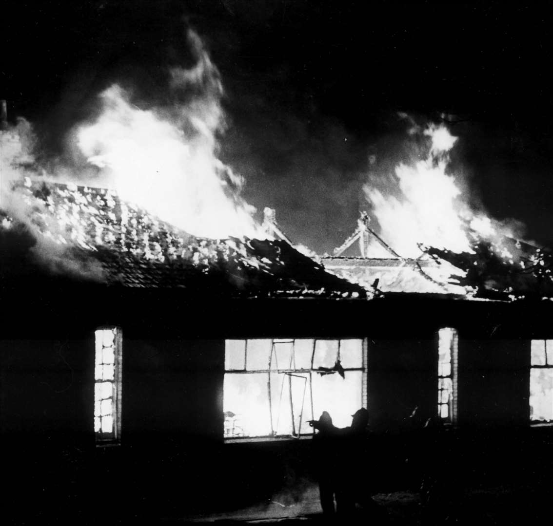 Fort Pitt Girls Grammar School, Chatham, was hit by fire in December 1985