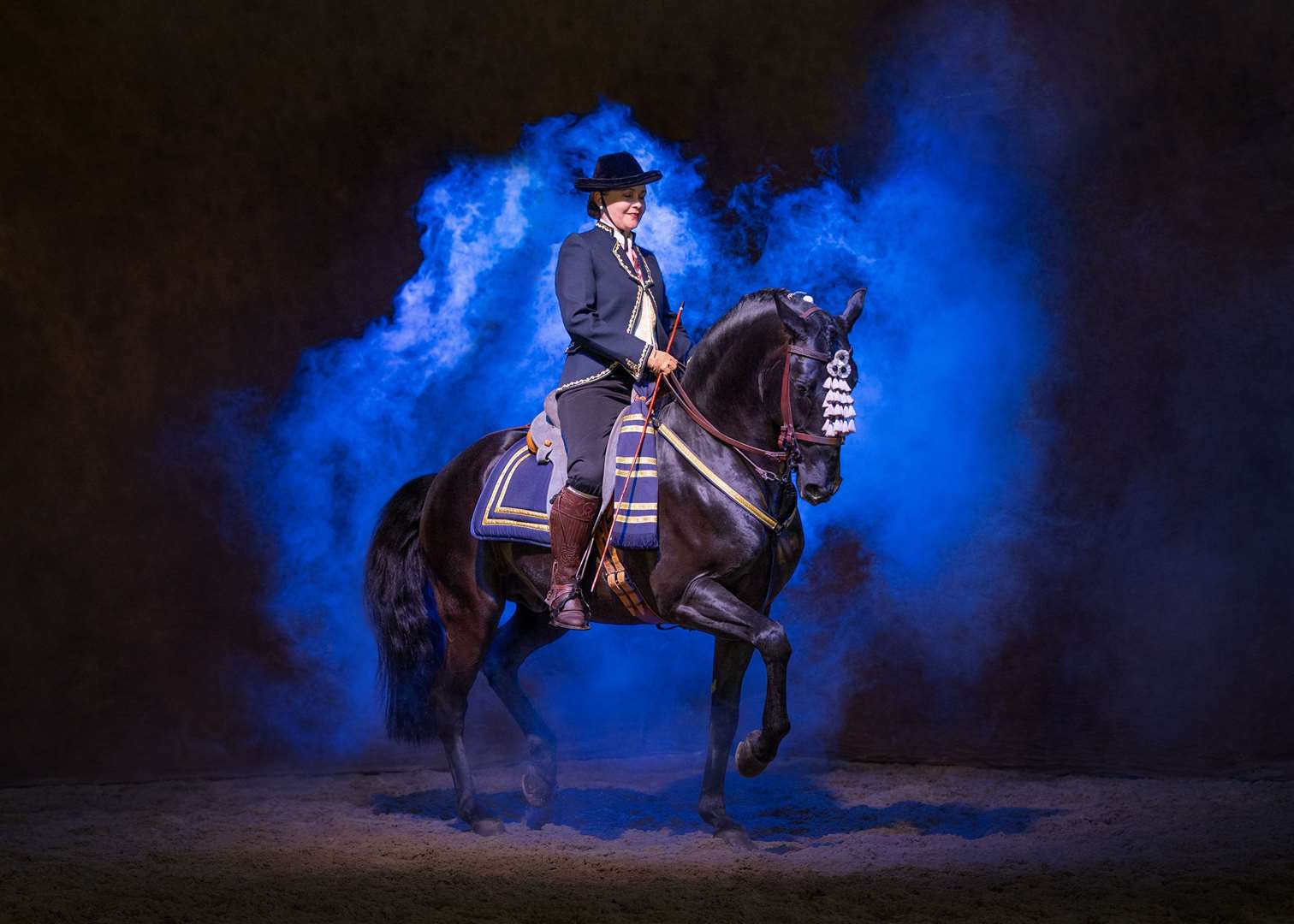 Rider Emma Nuttall on horse Raven. Picture: Johanna Charlton Wildair Portraits
