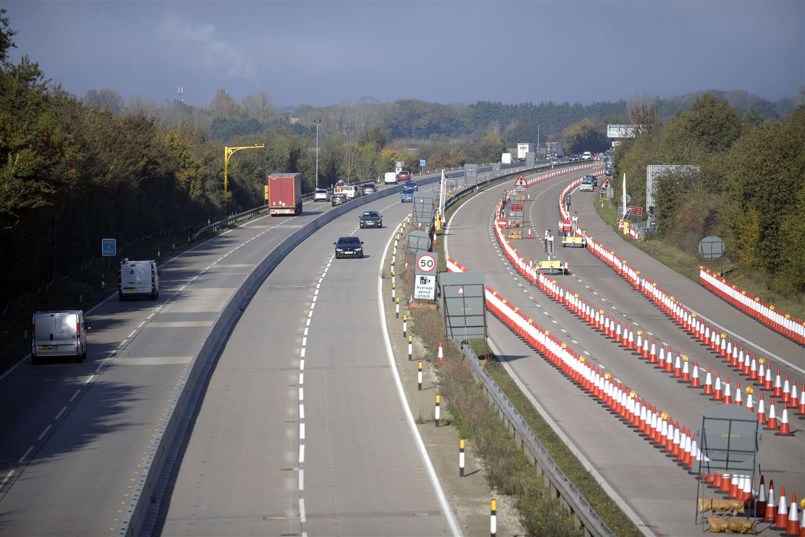 Operation Brock was implemented on the coastbound M20 between junctions 8-9