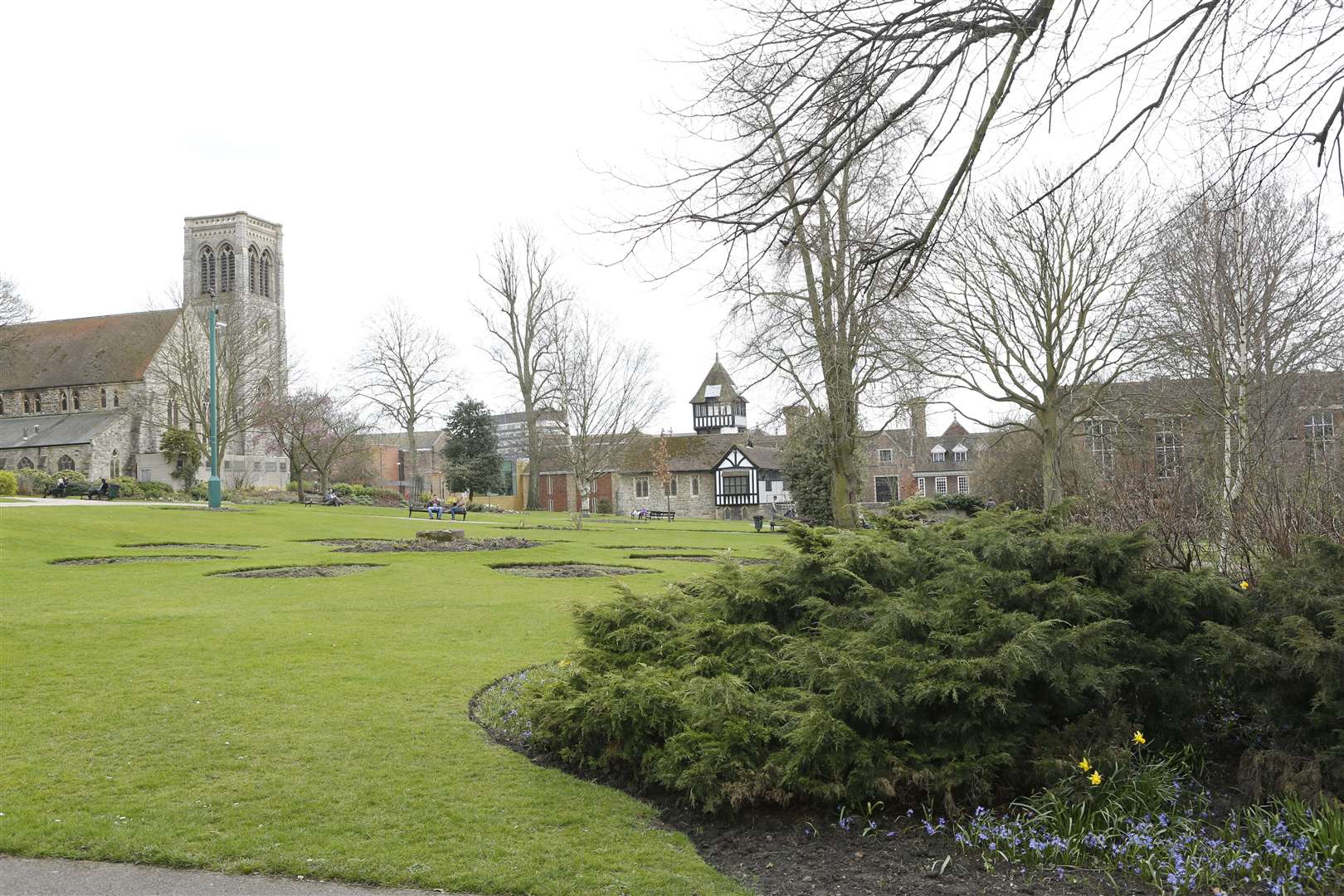 Brenchley Gardens in Maidstone, scene of the attack