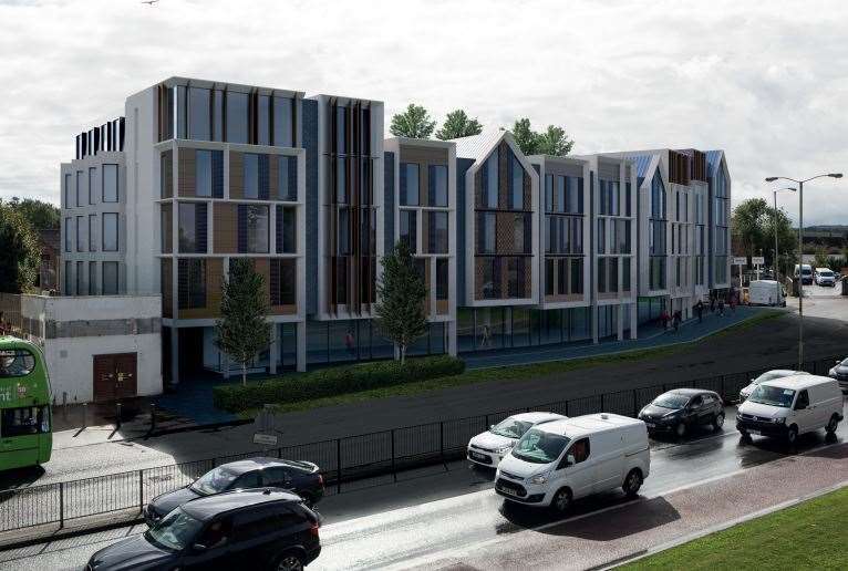 How the huge block of student flats are set to look