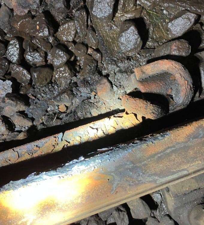 Network Rail says the power outage at Tunbridge Wells is due to a melted 'conductor pot'. Picture: Network Rail