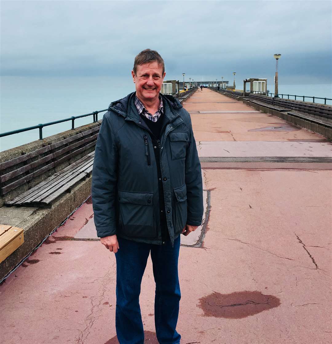 Gary Judd, Managing Director of HTR Building Services, on Deal Pier (1294867)