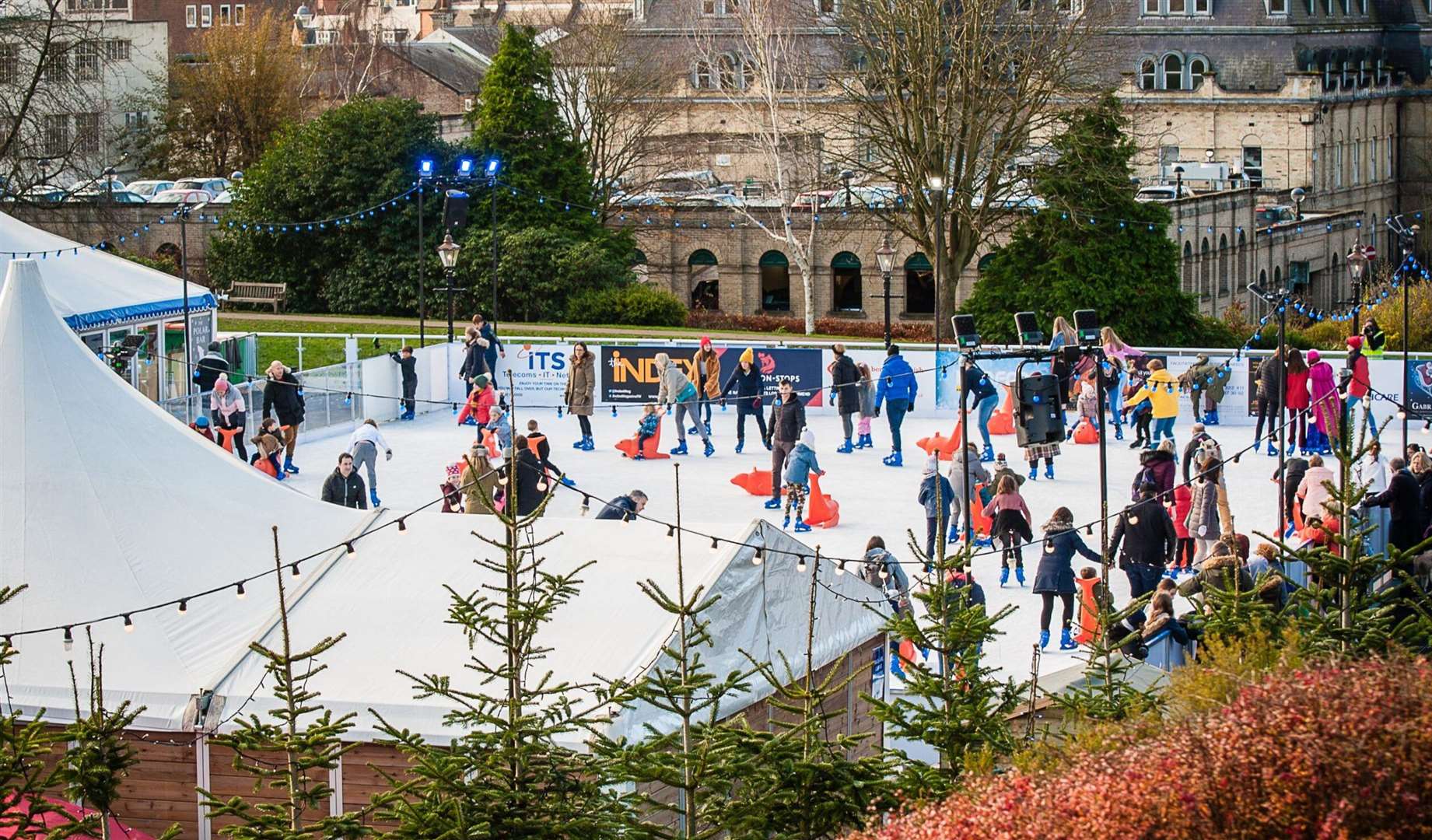 Have a go on the skating rink or browse the Christmas market in Tunbridge Wells