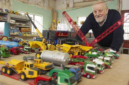 Ian Hurkett has unpacked his collection of almost 400 scale models and is exhibiting them at the Blue Town heritage Centre, Sheerness