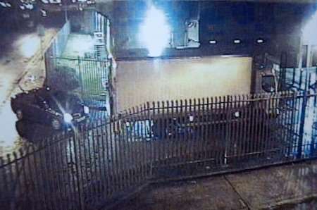 CCTV of the gang at the Securitas depot in the early hours of Wednesday morning