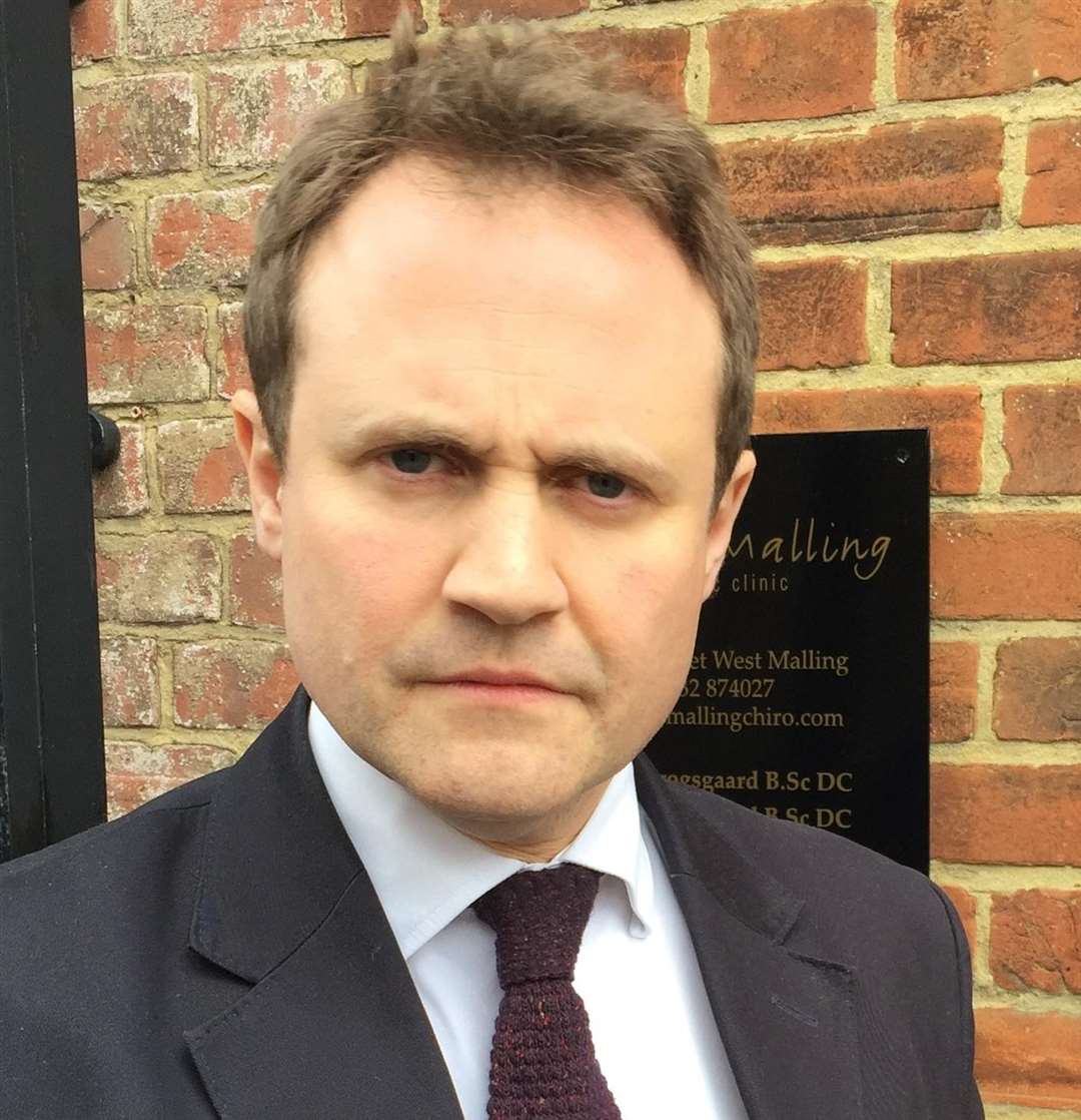 Tom Tugendhat who says Boris Johnson's comments are not funny