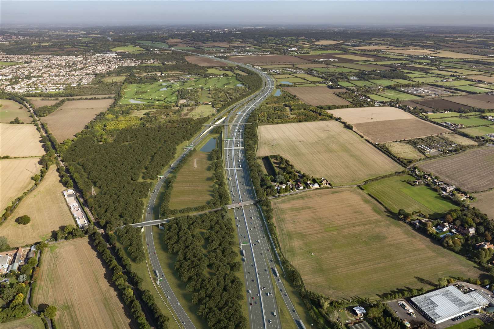 Proposals for the new M25 junction in Essex for the Lower Thames Crossing: Picture: Highways England