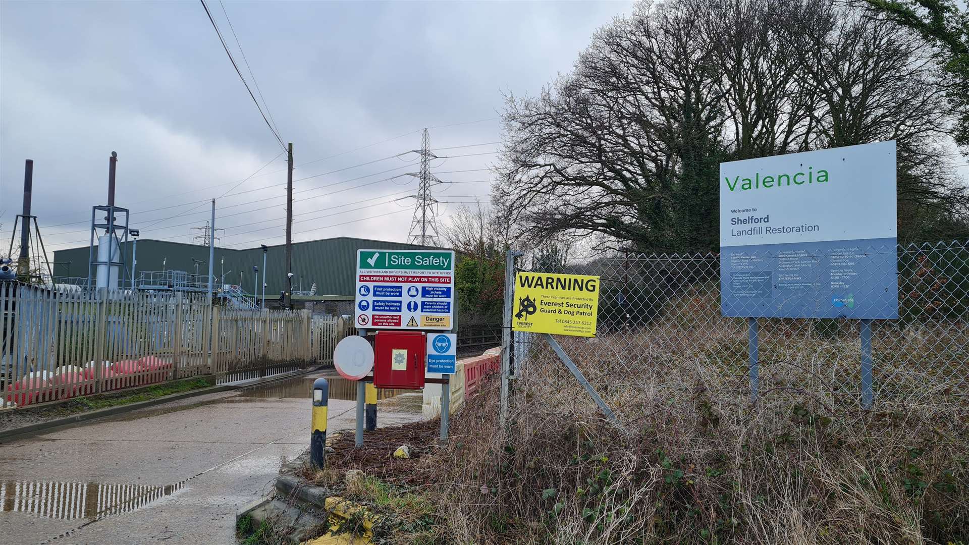 The new materials waste recycling facility at the Shelford landfill site in Canterbury