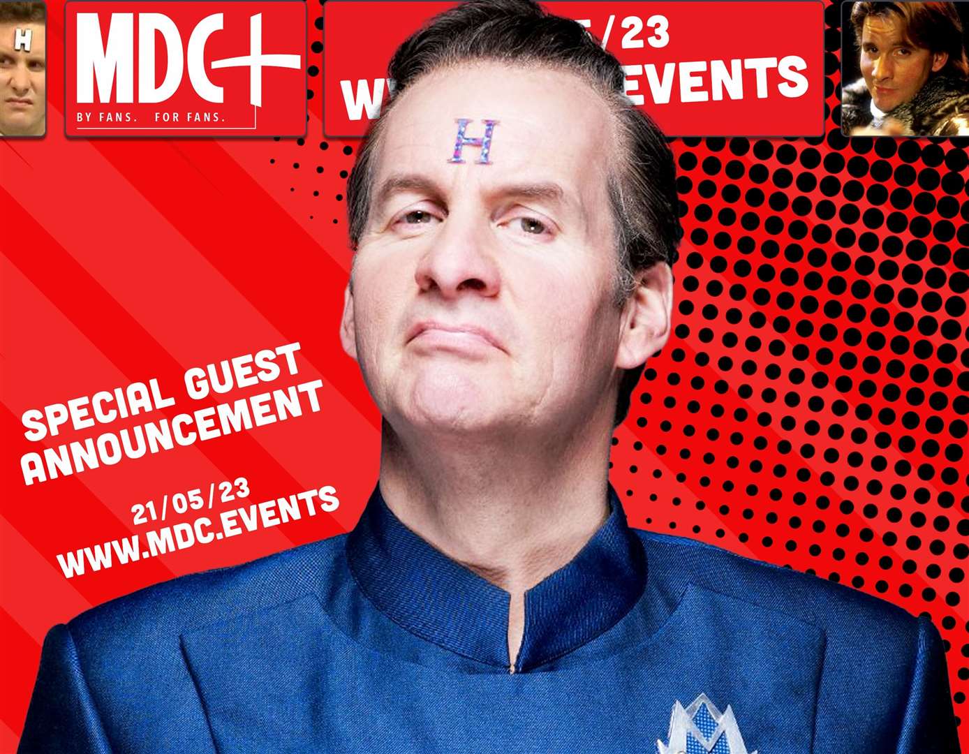 Red Dwarf star Chris Barrie will be appearing