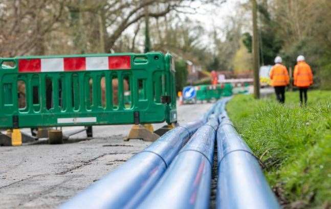 The six-month closure is to lay new water mains