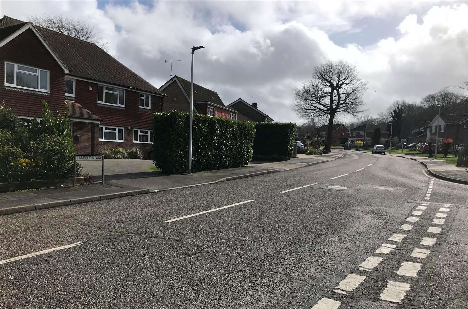 Knole Road to Lambourn Way suffers badly with non-residential traffic, according to resident John Walsh