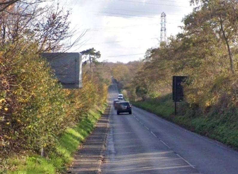The incident happened on A2050 Roman Road near Canterbury. Picture: Google