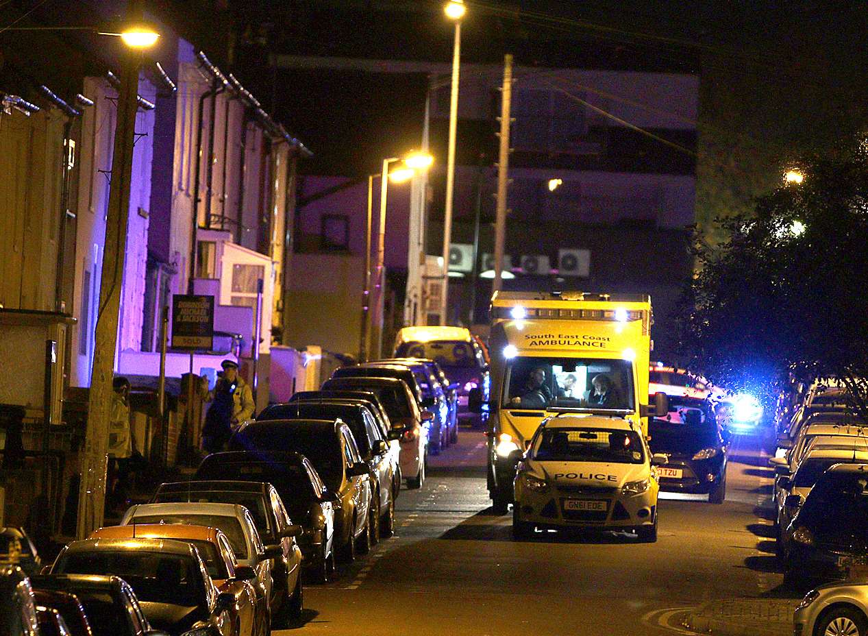 Police were called to Gardiner Street, Gillingham. Photos: Keith Thompson