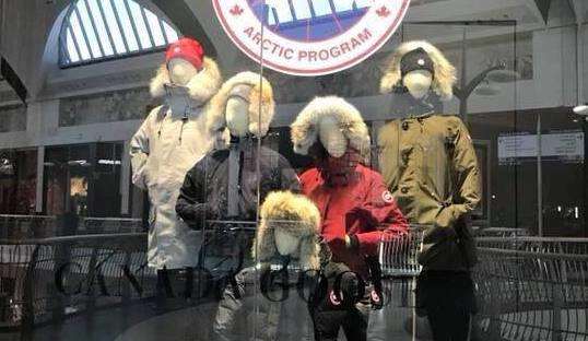 Choice in Bluewater's display of Canada Goose jackets. Pic Robyn Murphy (5211348)