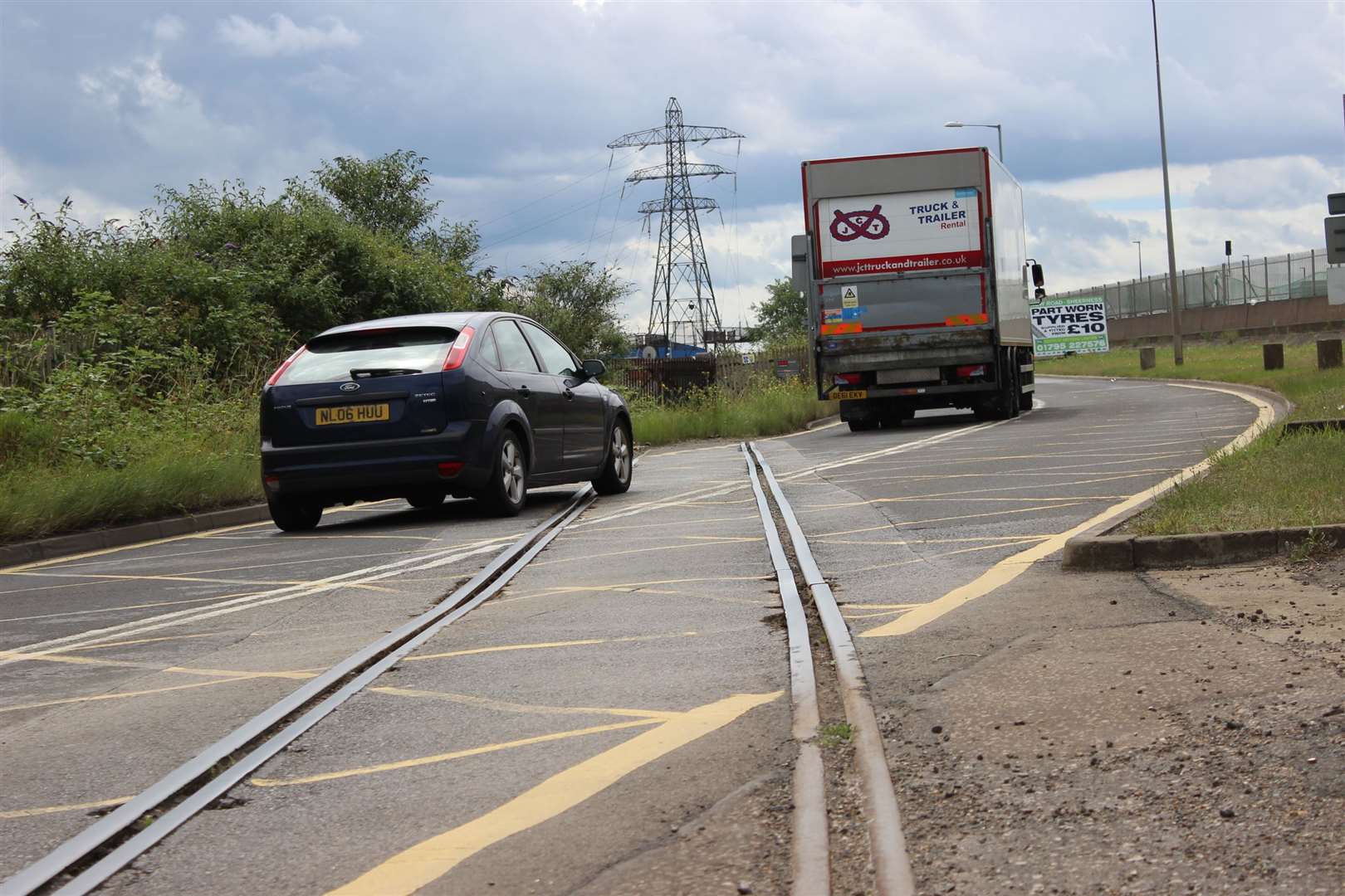 The railway lines across Brielle Way at Blue Town, Sheerness, are to be dug up