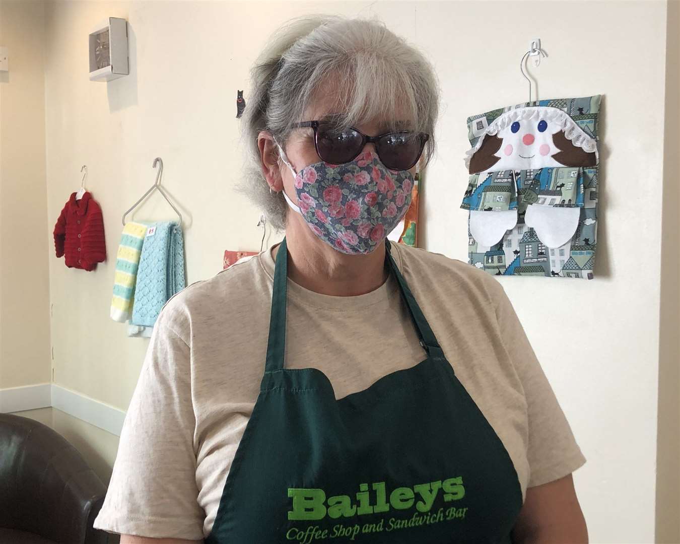 Mary Marsh at Bailey's coffee and sandwich shop in Sittingbourne