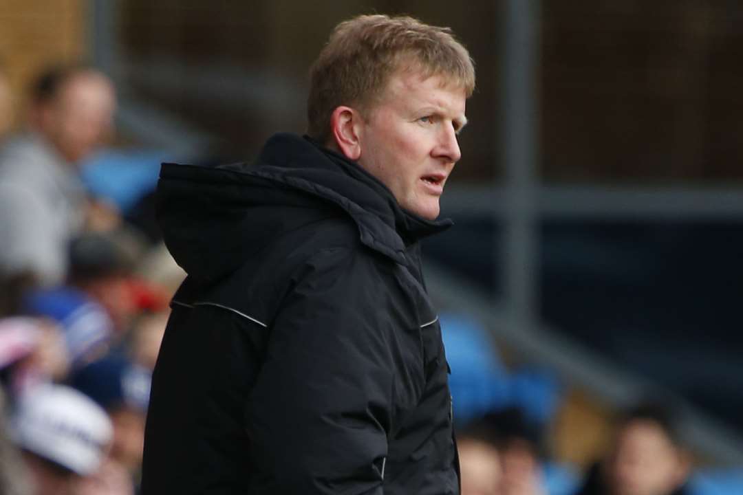 Gills boss Ady Pennock was unhappy with his side's defending against Shrewsbury Picture: Andy Jones