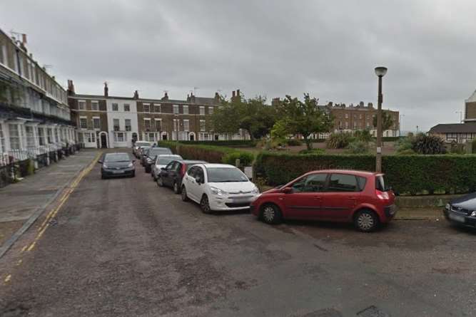 Emergency services were called to Spencer Square in Ramsgate. Picture: Google