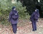 Kent Search and Rescue members and police searching a park in Herne Bay for a missing man