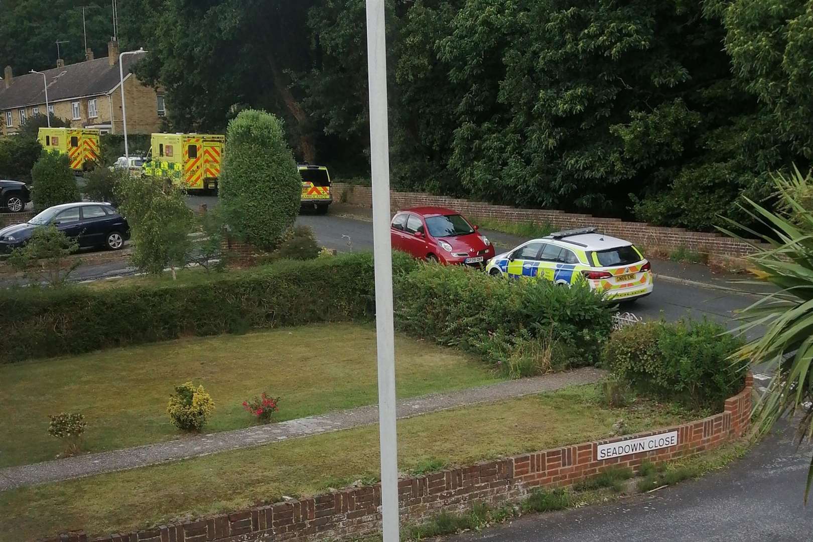 Emergency services were in Spring Lane, Hythe