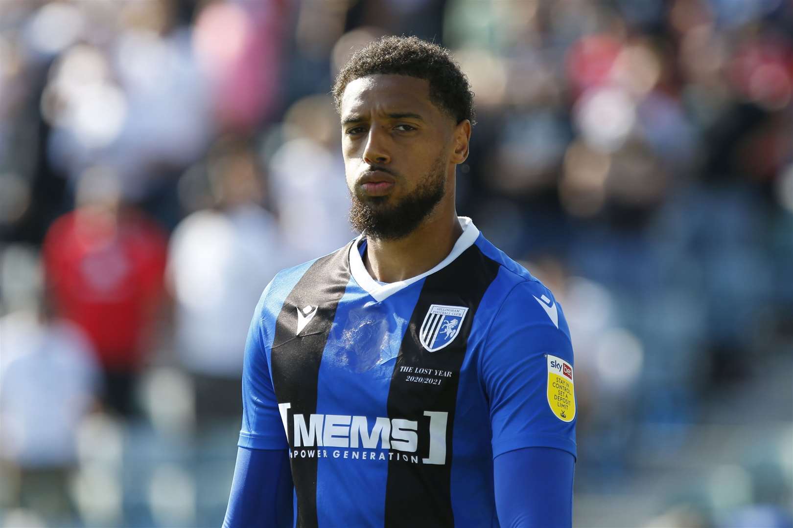 Gillingham striker Vadaine Oliver missed a penalty against Wycombe on Saturday Picture: Andy Jones