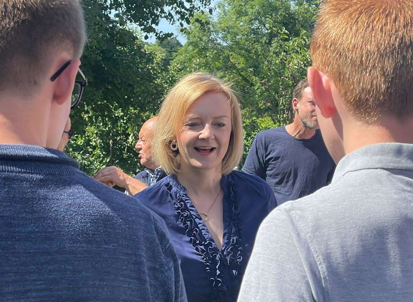 Tory leadership hopeful Liz Truss meets party members near Sevenoaks