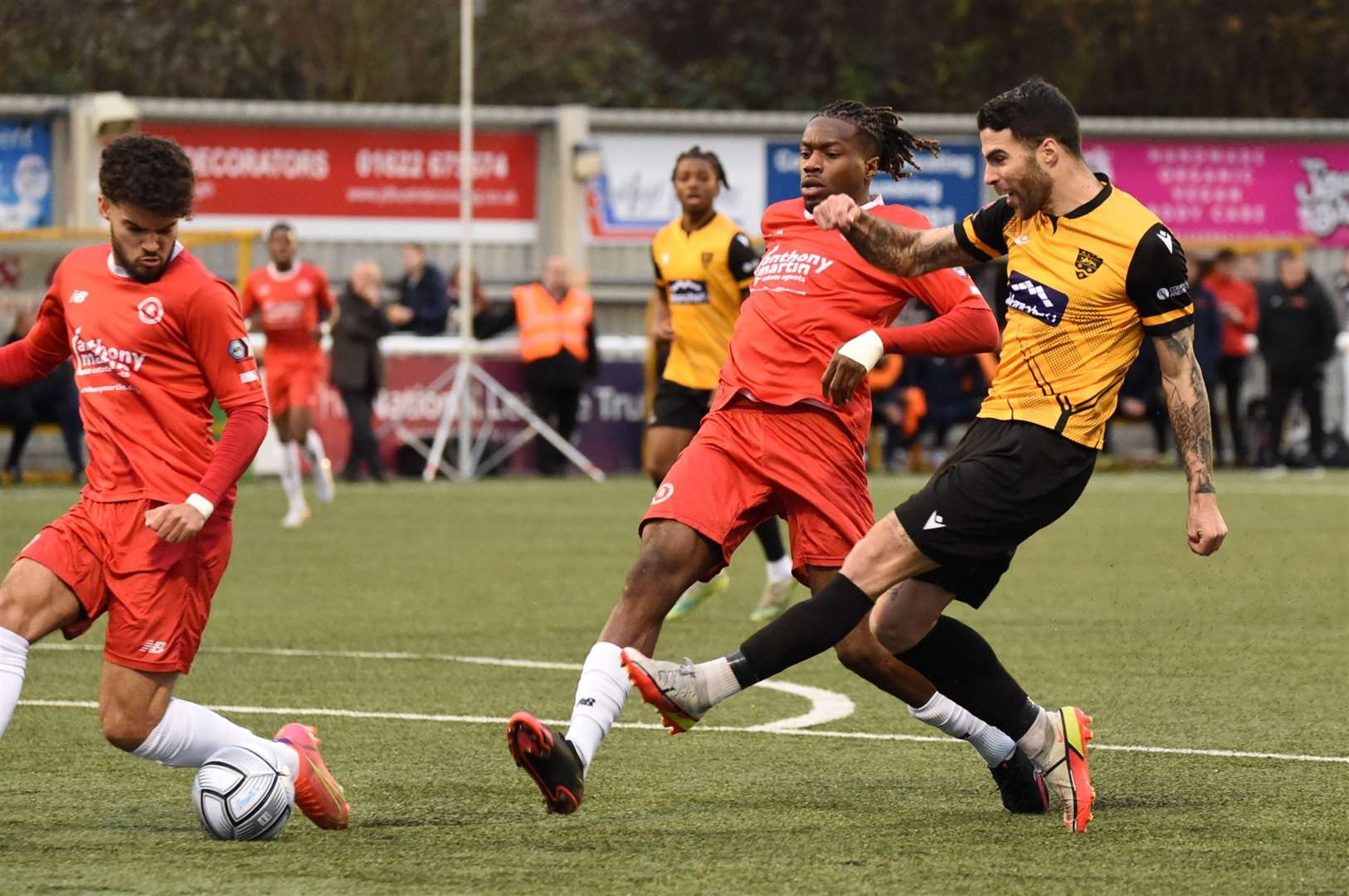 Maidstone beat Welling 4-1 at the Gallagher Stadium on Tuesday Picture: Steve Terrell