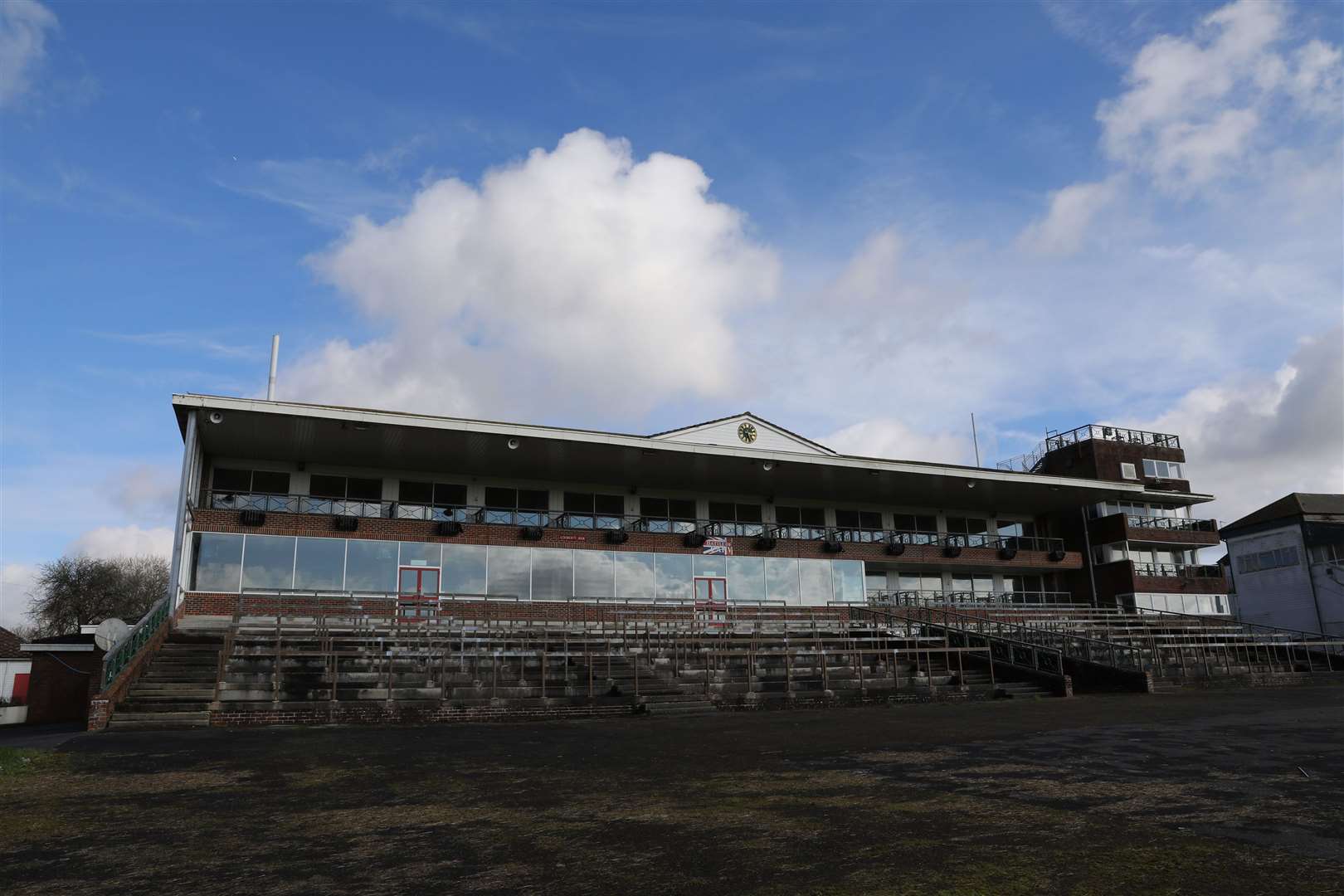 The main stand. Picture: Andy Jones