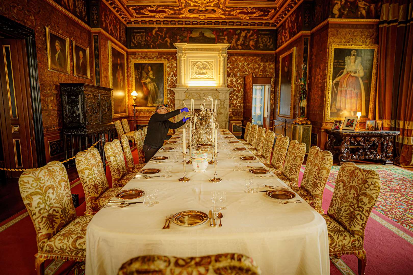 The State Dining Room at Longleat House in Wiltshire (Ben Birchall/PA)
