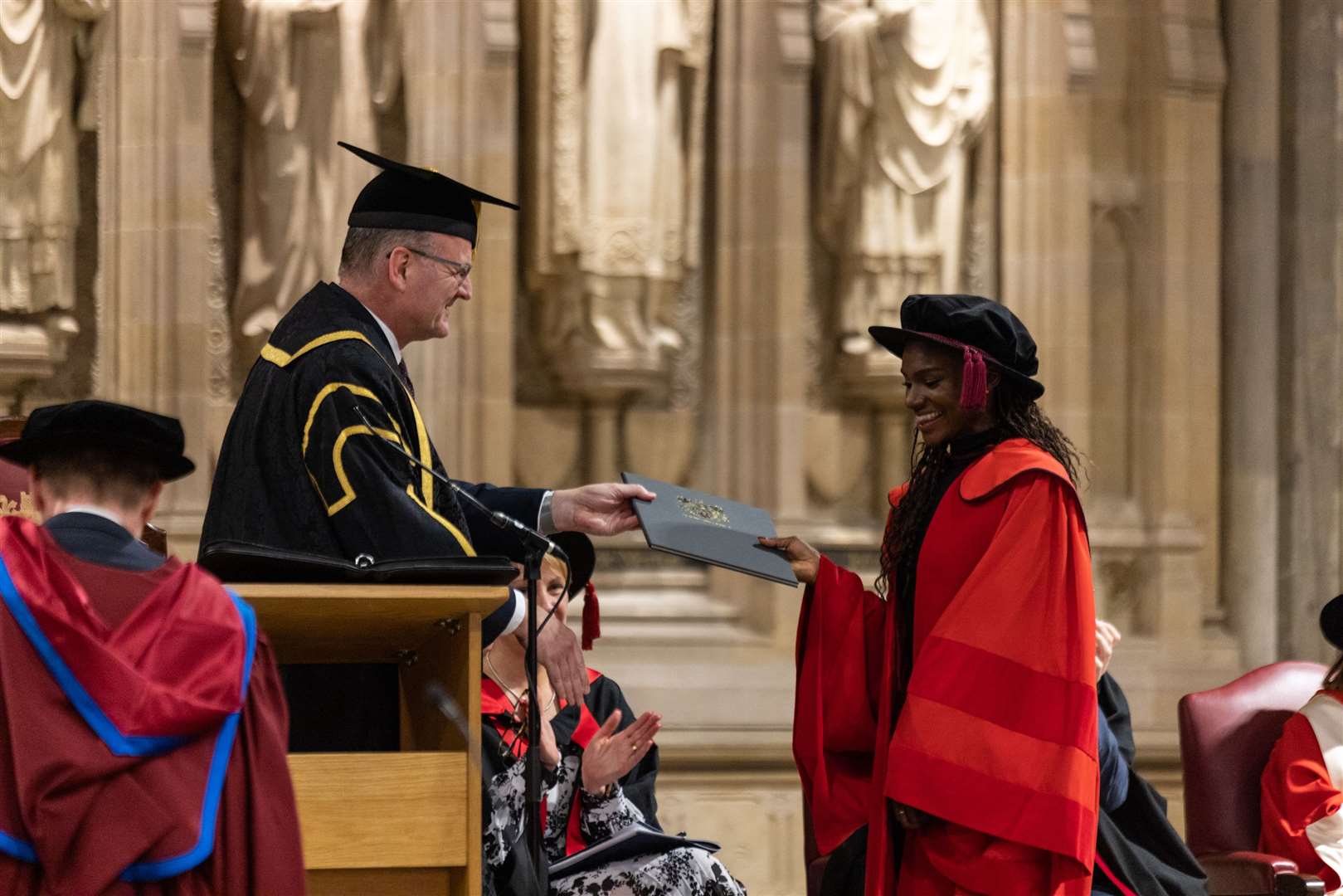 Dina received an honorary degree. Picture: University of Kent