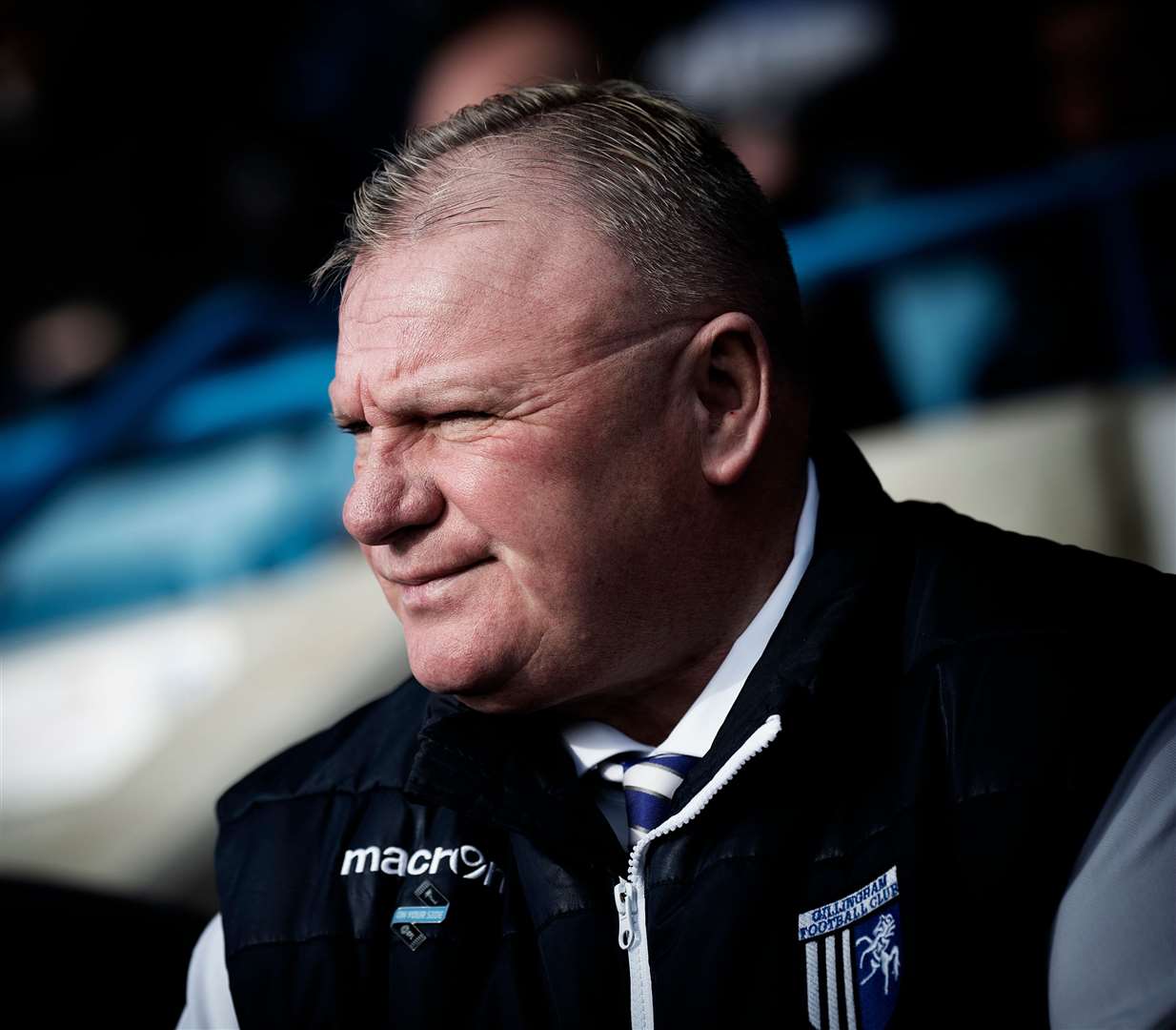 Gillingham boss Steve Evans fancies his side's play-off chances if the next four games go their way Picture: Ady Kerry