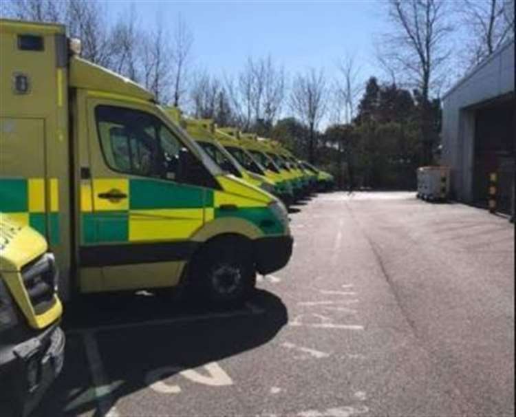 Ambulances at the centre in Ramsgate were vandalised