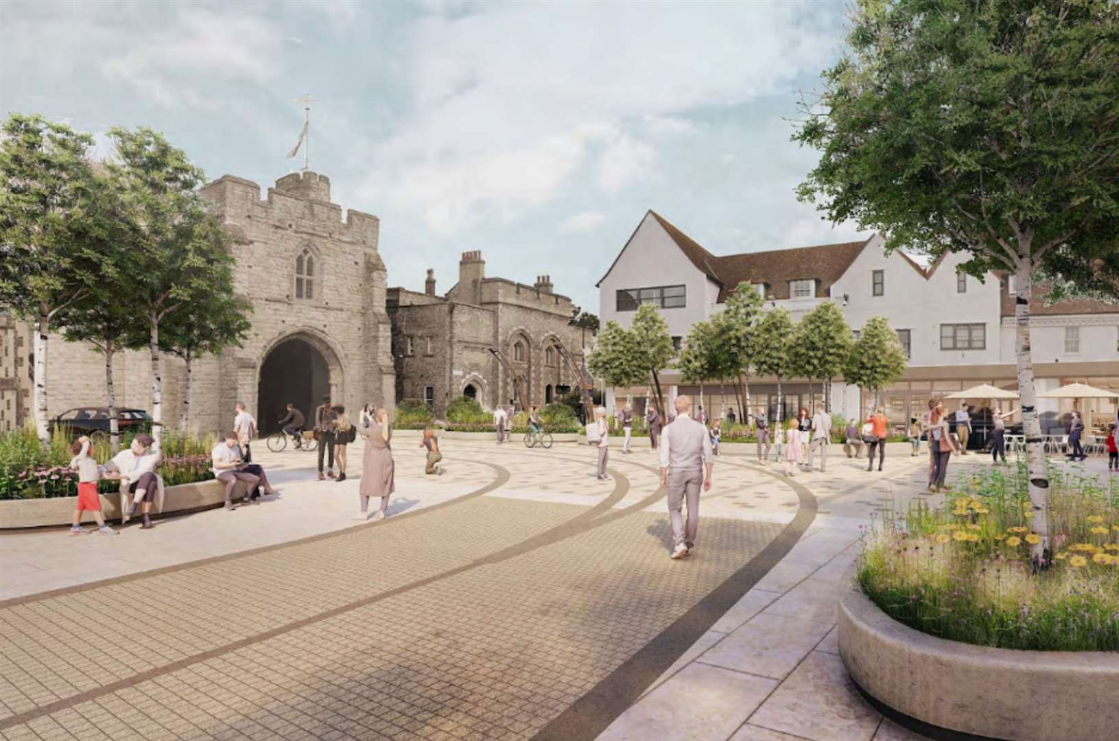 Canterbury City Council is hoping to improve the area around Westgate Towers