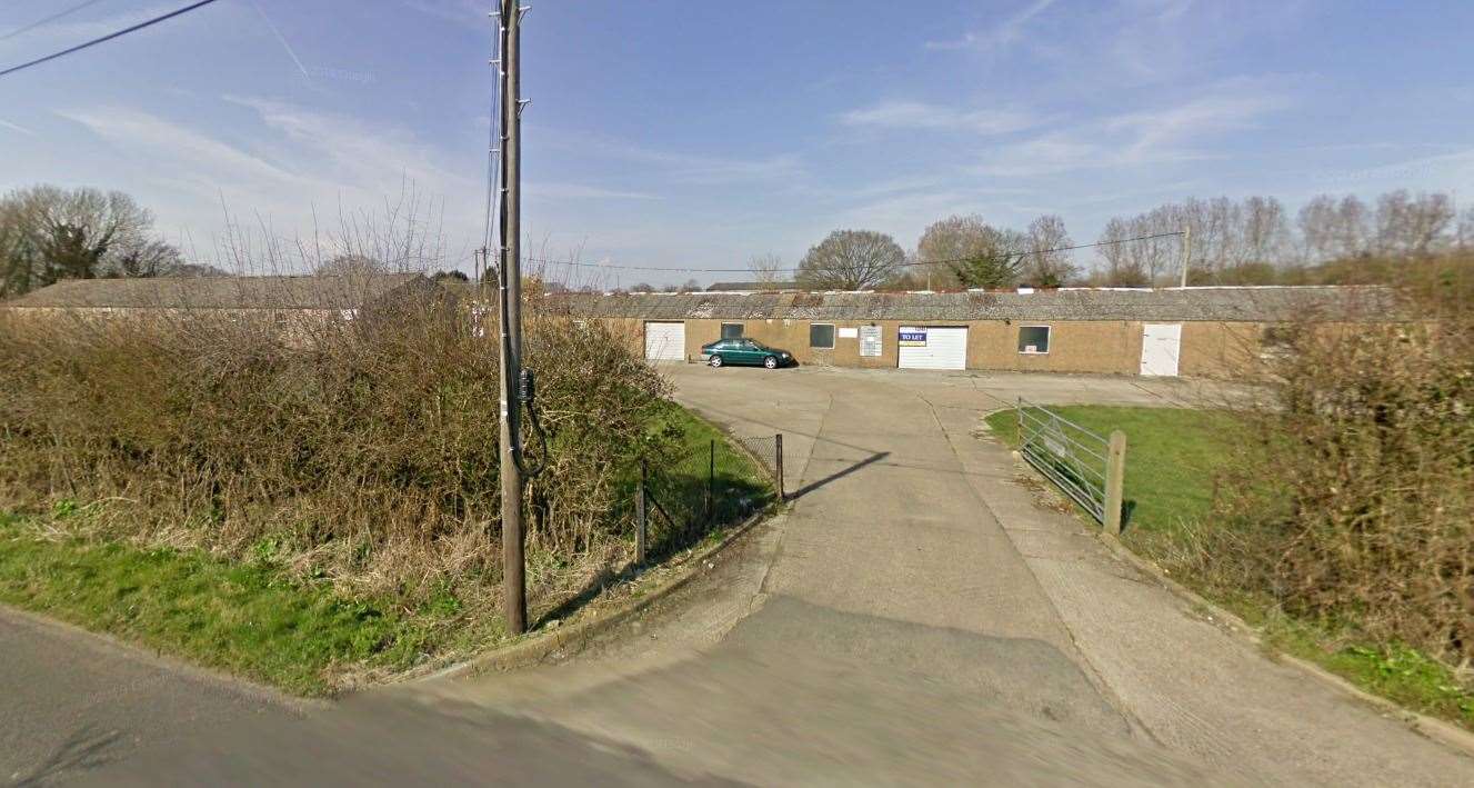 Frith Business Park near Aldington is earmarked for housing. Picture: Google Street View